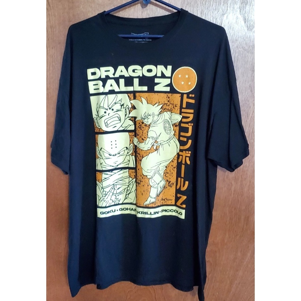 Dragon Ball Z TShirt Black SIZE 2XL Anime Goku Gohan Krillin Piccolo
